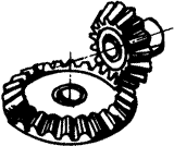 齒輪基本術語錐齒輪、準雙曲面齒輪及其齒輪副